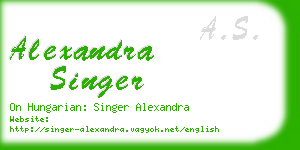 alexandra singer business card